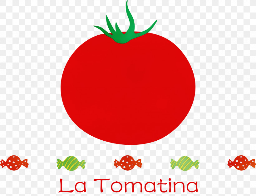 Tomato, PNG, 3000x2294px, La Tomatina, Apple, Line, Local Food, Meter Download Free
