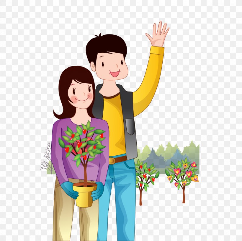 Tree Planting Cartoon, PNG, 1181x1181px, Watercolor, Cartoon, Flower, Frame, Heart Download Free