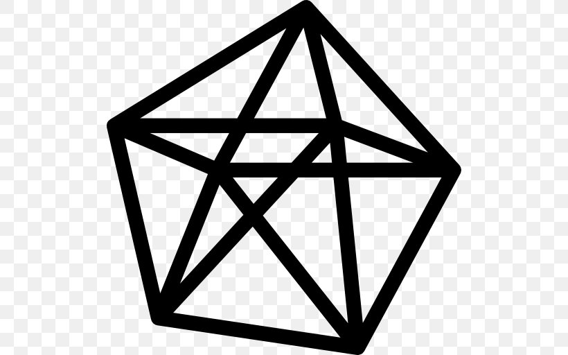 Dodecahedron Shape Triangle, PNG, 512x512px, Decahedron, Area, Black And White, Cube, Dodecahedron Download Free