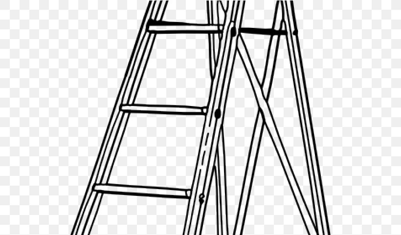 Ladder Cartoon, PNG, 535x481px, Ladder, Blackandwhite, Drawing, Furniture, Line Art Download Free