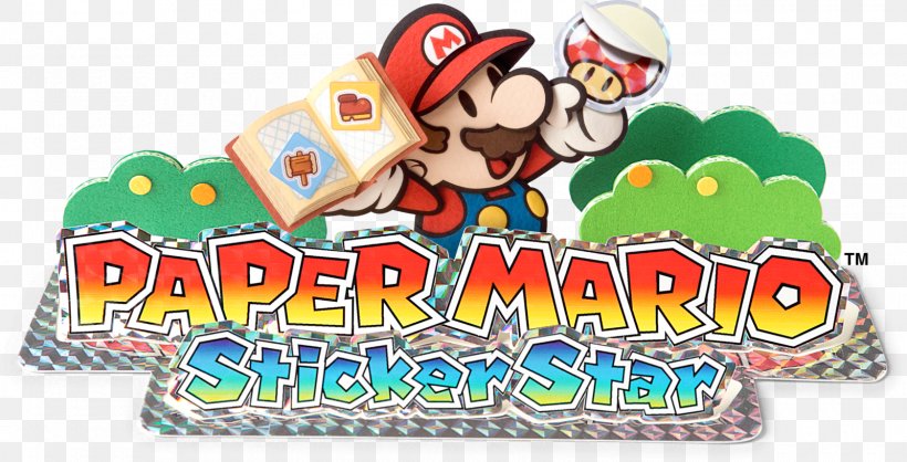 Paper Mario: Sticker Star Paper Mario: The Thousand-Year Door Toad Bowser, PNG, 1600x816px, Paper Mario Sticker Star, Adventure Game, Bowser, Food, Logo Download Free