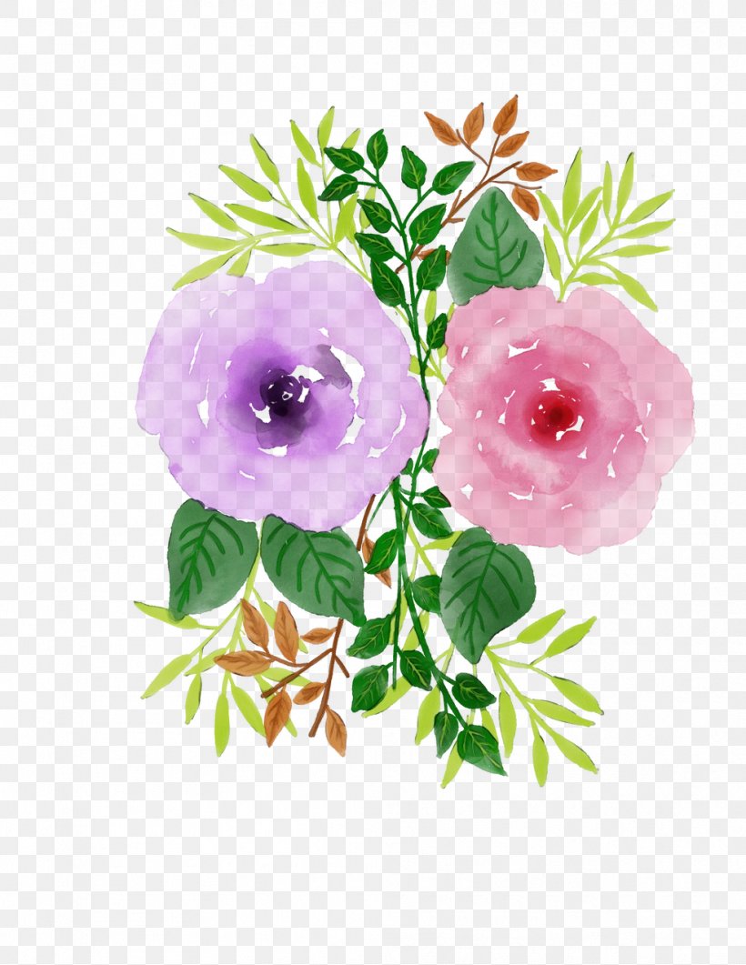 Bouquet Of Flowers Drawing, PNG, 989x1280px, Watercolor, Blossom, Branch, Chinese Peony, Cut Flowers Download Free