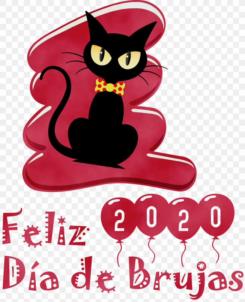 Cat Logo Character Pink M Meter, PNG, 2434x3000px, Feliz D%c3%ada De Brujas, Cat, Character, Character Created By, Happy Halloween Download Free