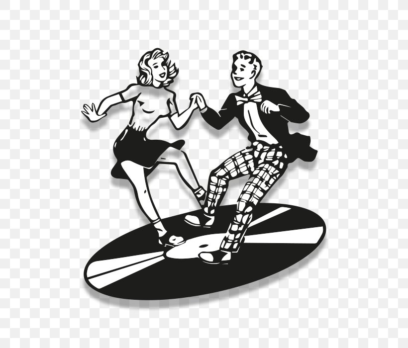 Sock Hop Dance Rockin' Robin's Vintage, Retro & Resale Clip Art, PNG, 700x700px, Sock Hop, Art, Black, Black And White, Dance Download Free