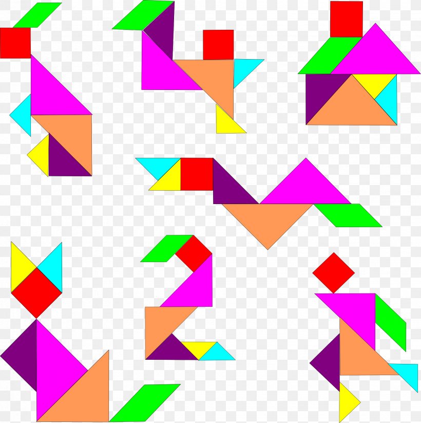 Tangram Geometric Shape Geometry Drawing Mathematics, PNG, 1952x1961px, Tangram, Area, Art Paper, Drawing, Game Download Free