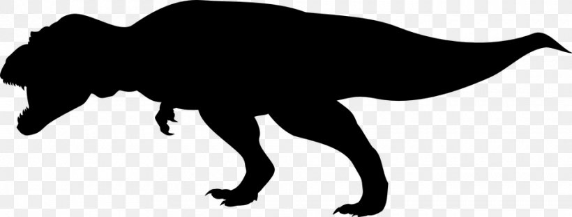 Tyrannosaurus Dinosaur Clip Art, PNG, 960x366px, Tyrannosaurus, Autocad Dxf, Black, Black And White, Carnivoran Download Free