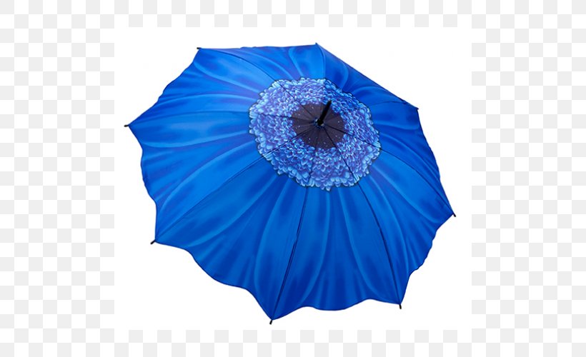 Umbrella Canopy Flower Petal The Blue Daisy Floral Designs, PNG, 500x500px, Umbrella, Blue, Canopy, Cobalt Blue, Electric Blue Download Free