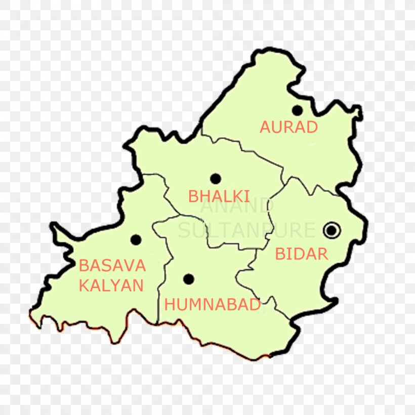 Bidar Taluka Aurad Gulbarga District Uttara Kannada, PNG, 1000x1000px, Bidar, Area, Geography, Gulbarga District, India Download Free