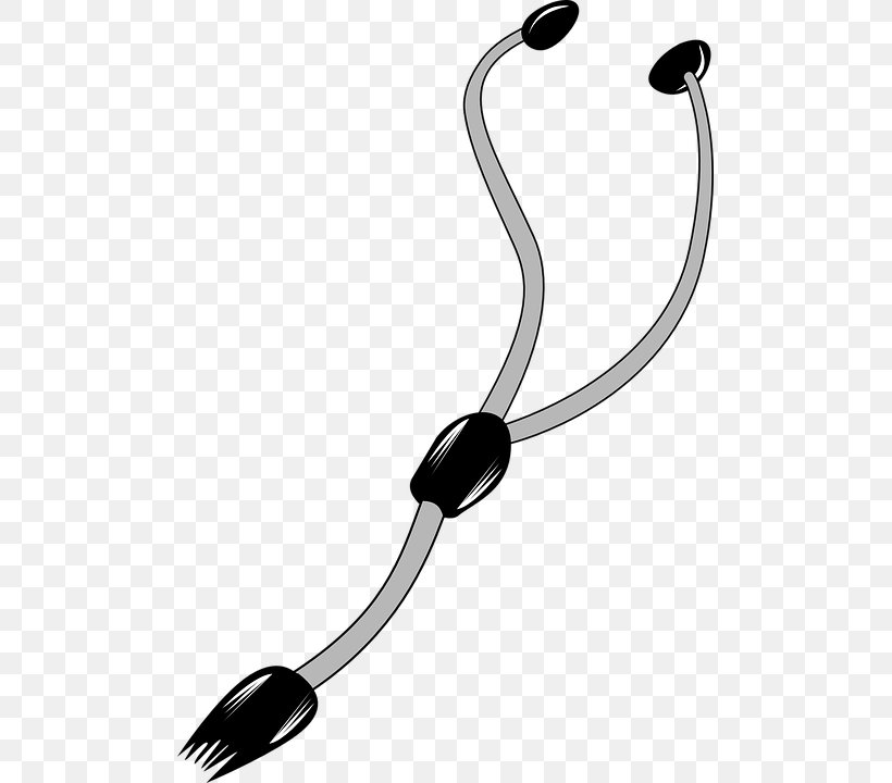 Stethoscope Clip Art Vector Graphics Image Medicine, PNG, 493x720px, Stethoscope, Black And White, Body Jewelry, Cardiology, David Littmann Download Free