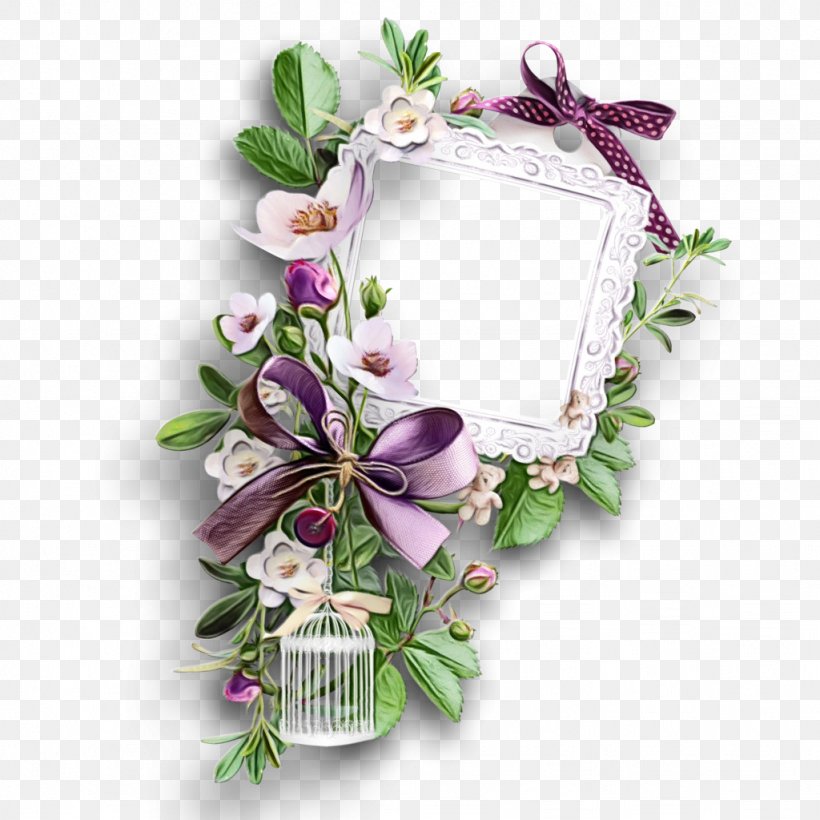 Purple Flower Wreath, PNG, 1024x1024px, Floral Design, Artificial Flower, Bouquet, Christmas Decoration, Cut Flowers Download Free