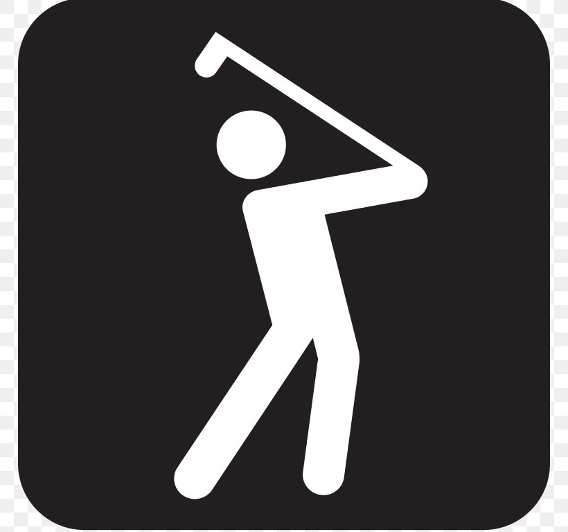 Golf Course Golf Clubs Wood Clip Art, PNG, 768x768px, Golf, Black And White, Brand, Golf Balls, Golf Clubs Download Free