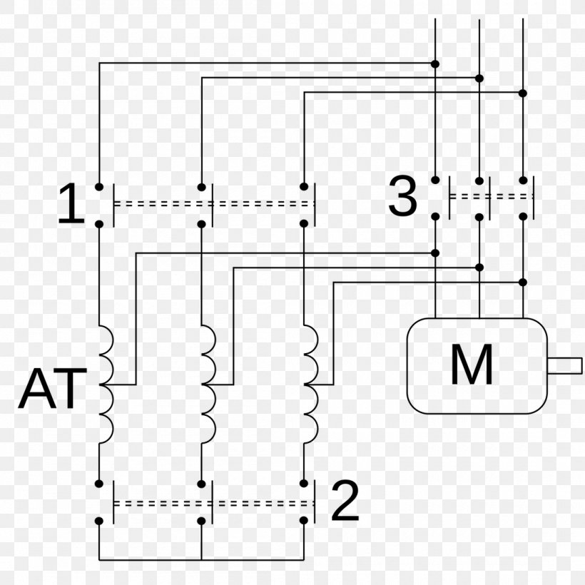 Korndörfer Autotransformer Starter Wiring Diagram Y-Δ Transform, PNG, 1100x1100px, Autotransformer, Area, Circuit Component, Circuit Diagram, Diagram Download Free