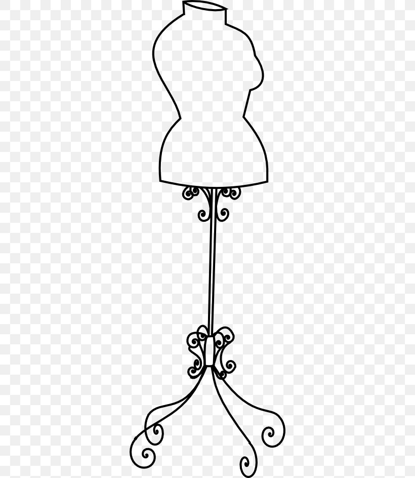 Mannequin Scrapbooking Line Art Drawing, PNG, 308x944px, Mannequin, Area, Art, Black, Black And White Download Free