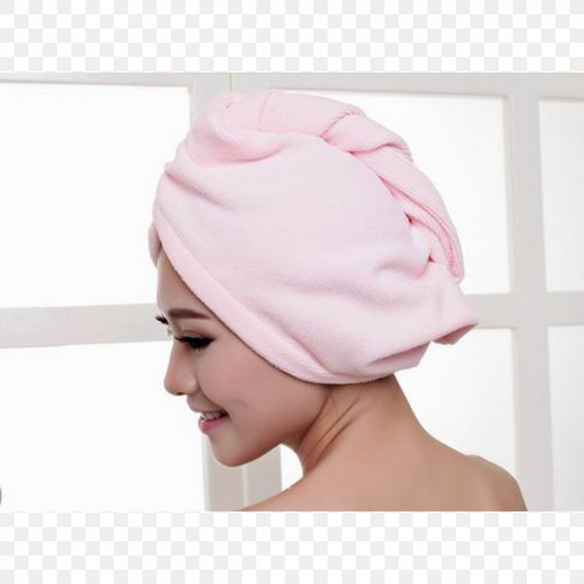 Towel Microfiber Hair Drying Cap, PNG, 1200x1200px, Towel, Bathing, Bathroom, Bathtub, Cap Download Free