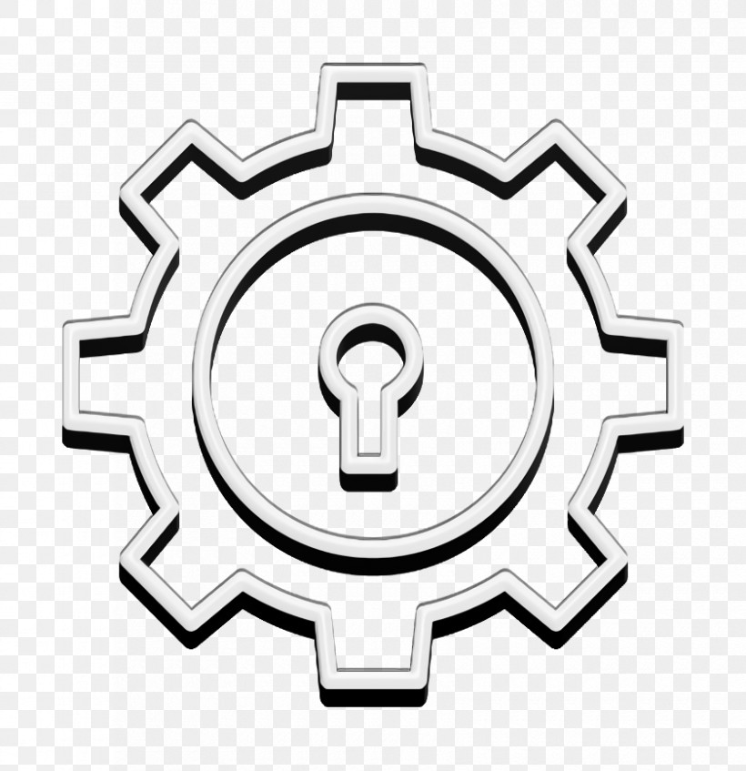 Cyber Icon Lock Icon Gear Icon, PNG, 840x868px, Cyber Icon, Emblem, Gear Icon, Lock Icon, Logo Download Free