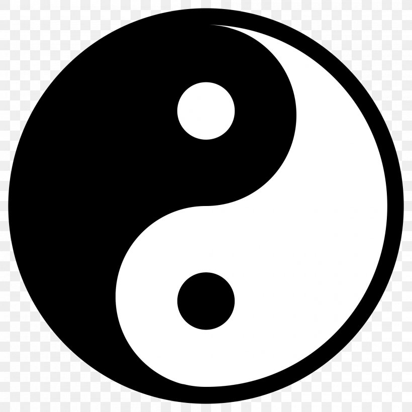 Yin And Yang Symbol Clip Art, PNG, 2000x2000px, Yin And Yang, Area, Black And White, Monochrome, Monochrome Photography Download Free