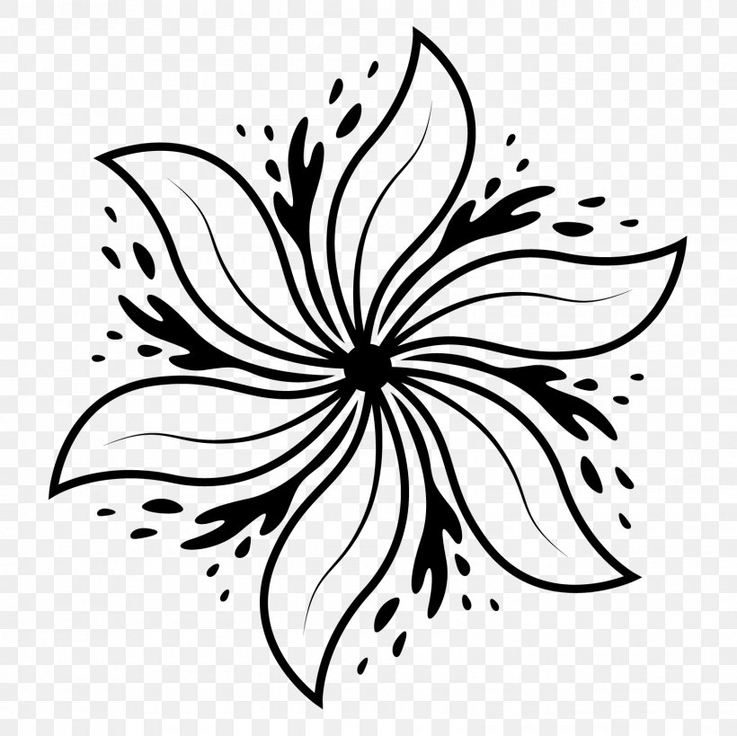 Floral Design Flower Stencil Clip Art, PNG, 1600x1600px, Floral Design, Area, Art, Artwork, Black Download Free