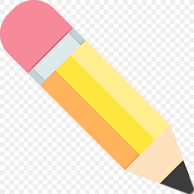 Pencil Cartoon, PNG, 1024x1024px, Yellow, Pencil, Snowboard Download Free