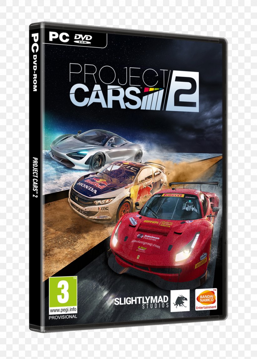 Project CARS 2 BANDAI NAMCO Entertainment Video Game PlayStation 4, PNG, 1143x1600px, Project Cars 2, Automotive Design, Bandai, Bandai Namco Entertainment, Brand Download Free