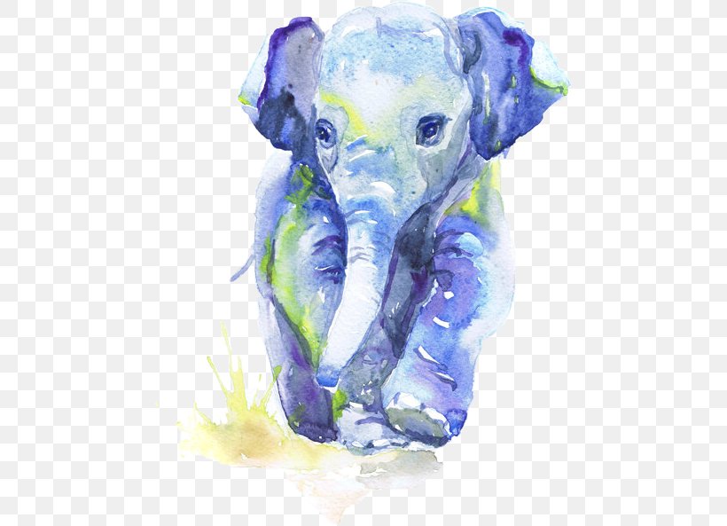 Watercolor Painting Indian Elephant Art, PNG, 472x593px, Watercolor Painting, African Elephant, Art, Boy, Canidae Download Free