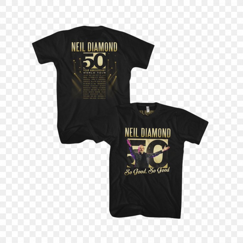 T-shirt 50 Year Anniversary World Tour Clothing Hot August Night, PNG, 1160x1160px, Tshirt, Actor, Black, Brand, Clothing Download Free