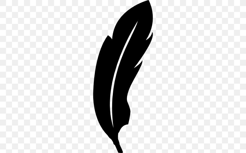 Bird Feather Shape, PNG, 512x512px, Bird, Animal, Black, Black And White, Feather Download Free