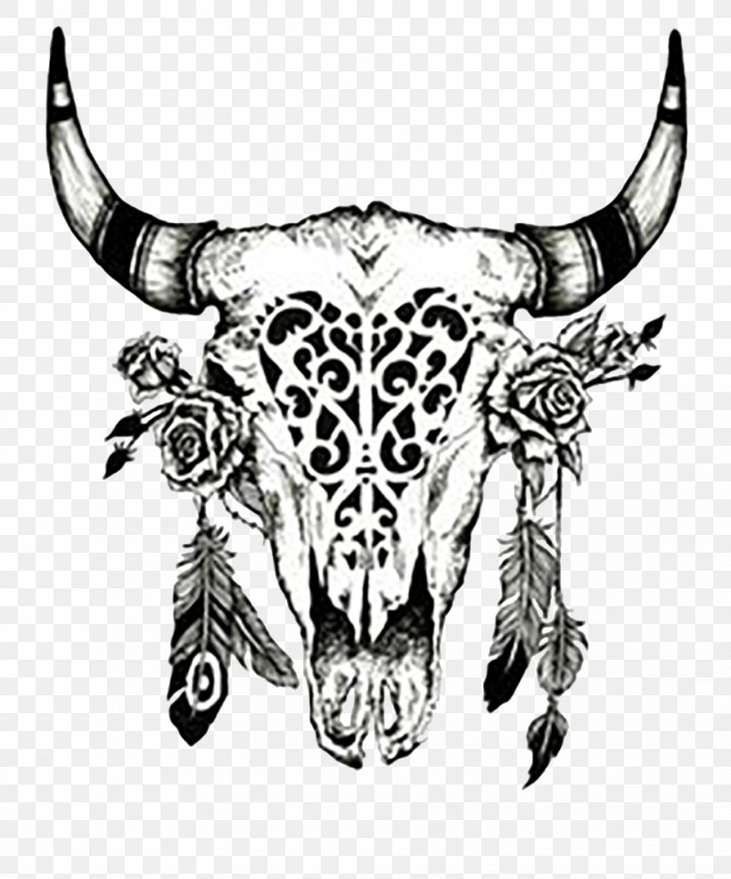 Cattle Drawing Cow's Skull: Red, White, And Blue Clip Art, PNG, 983x1183px, Cattle, Art, Black And White, Bone, Bull Download Free