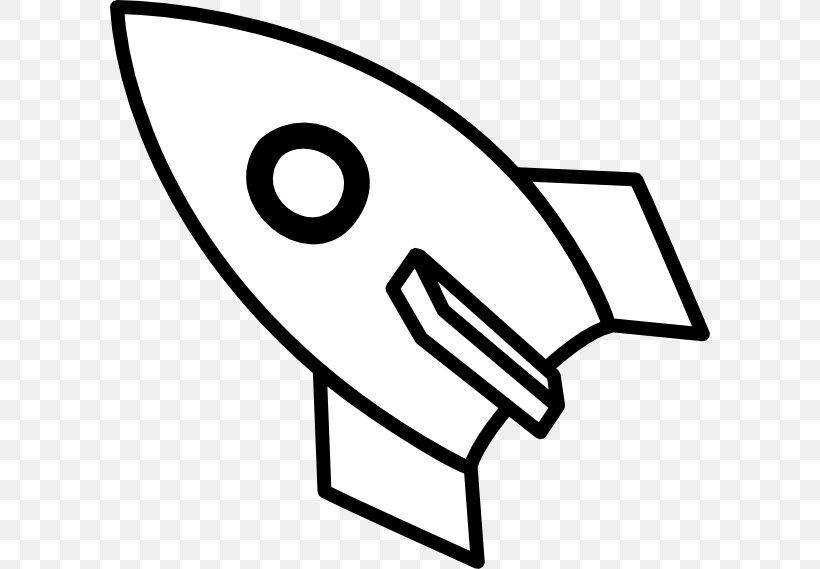 Rocket Spacecraft Space Shuttle Program Clip Art, PNG, 600x569px, Rocket, Area, Black And White, Free Content, Line Art Download Free