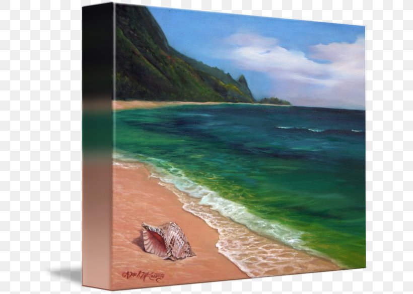 Sea Painting Ocean Inlet Vacation, PNG, 650x585px, Sea, Coastal And Oceanic Landforms, Inlet, Ocean, Painting Download Free