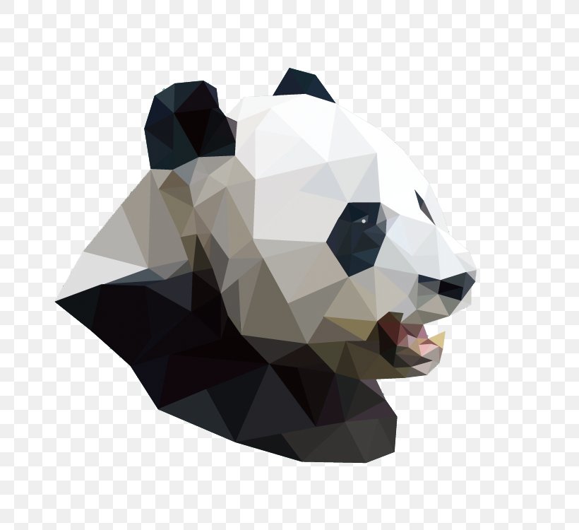 Giant Panda Deer Polygon Geometry, PNG, 750x750px, Giant Panda, Abstract Art, Art, Deer, Drawing Download Free