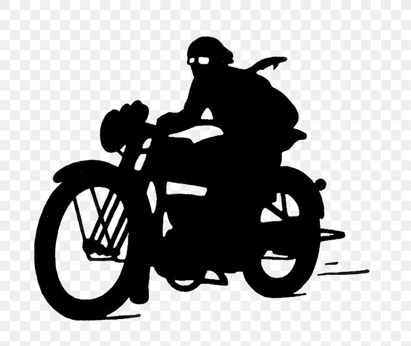 Motorcycle Vector Graphics Clip Art Silhouette Classic Bike, PNG, 690x690px, Motorcycle, Bicycle, Blackandwhite, Classic Bike, Drawing Download Free
