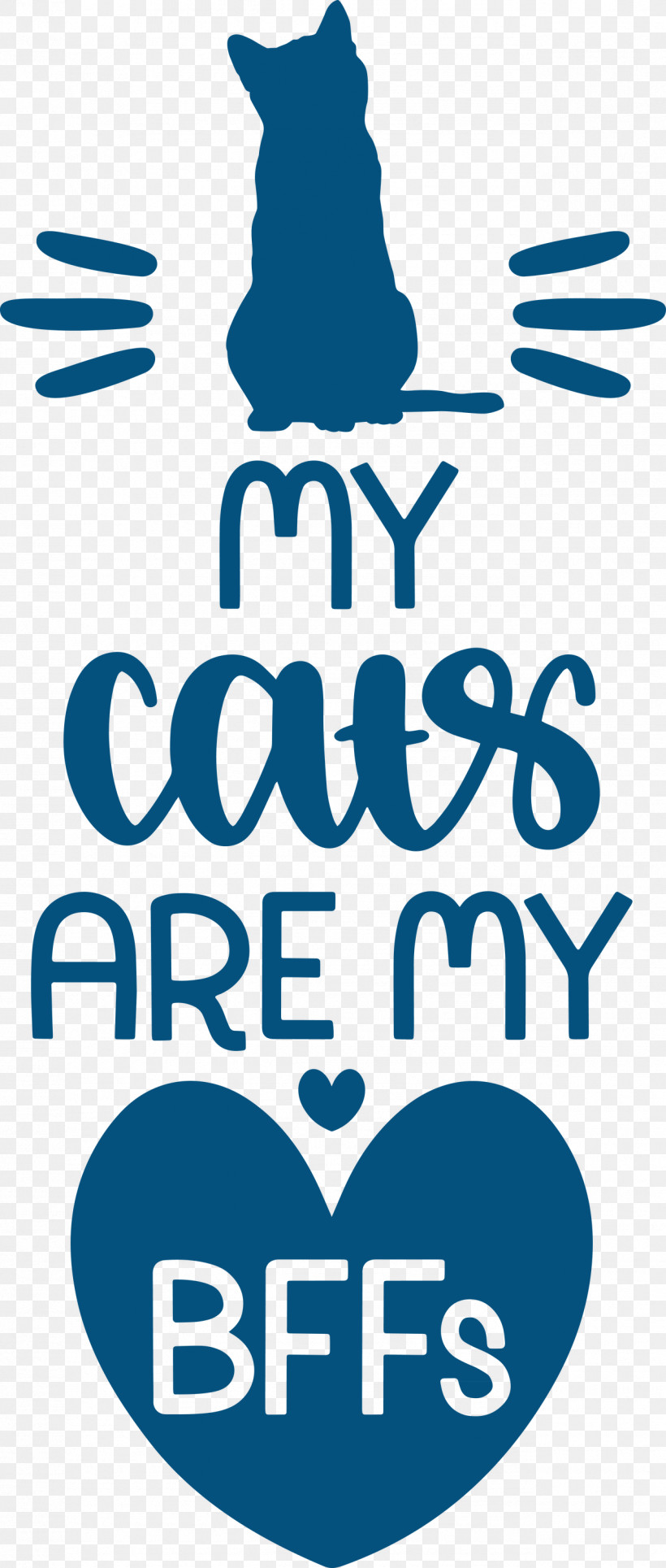 My Cats Are My Bffs Cat, PNG, 1275x3000px, Cat, Behavior, Black And White, Human, Line Download Free