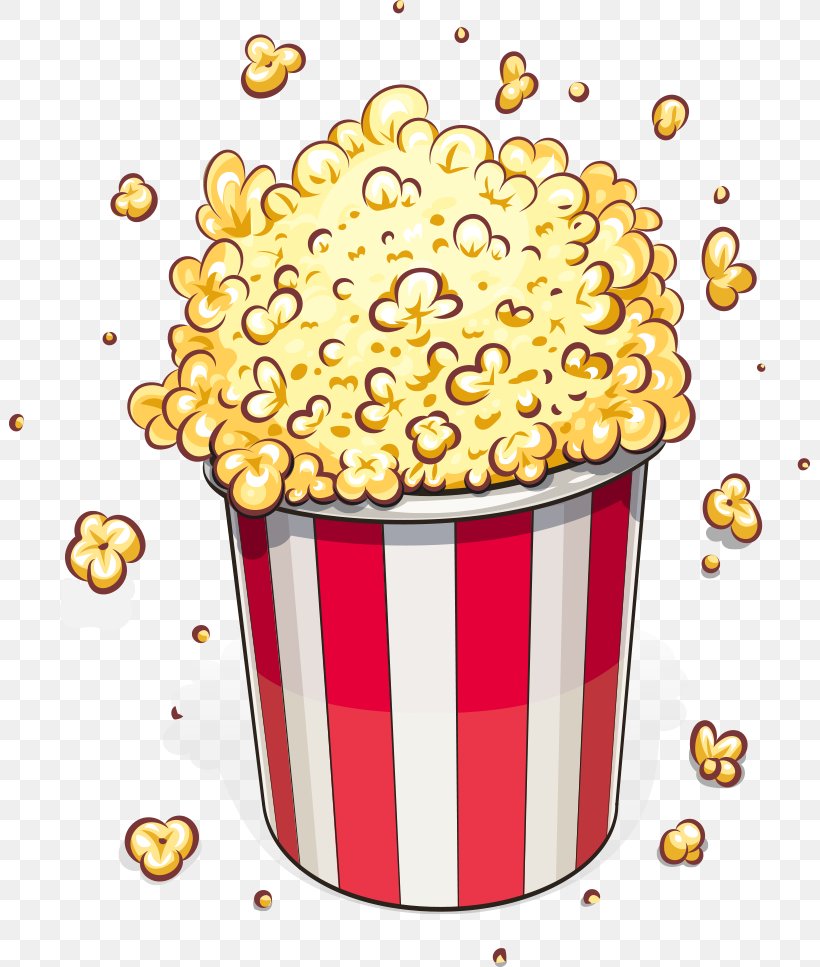 Popcorn Cartoon, PNG, 801x967px, Popcorn, American Food, Baking Cup, Cinema, Cuisine Download Free