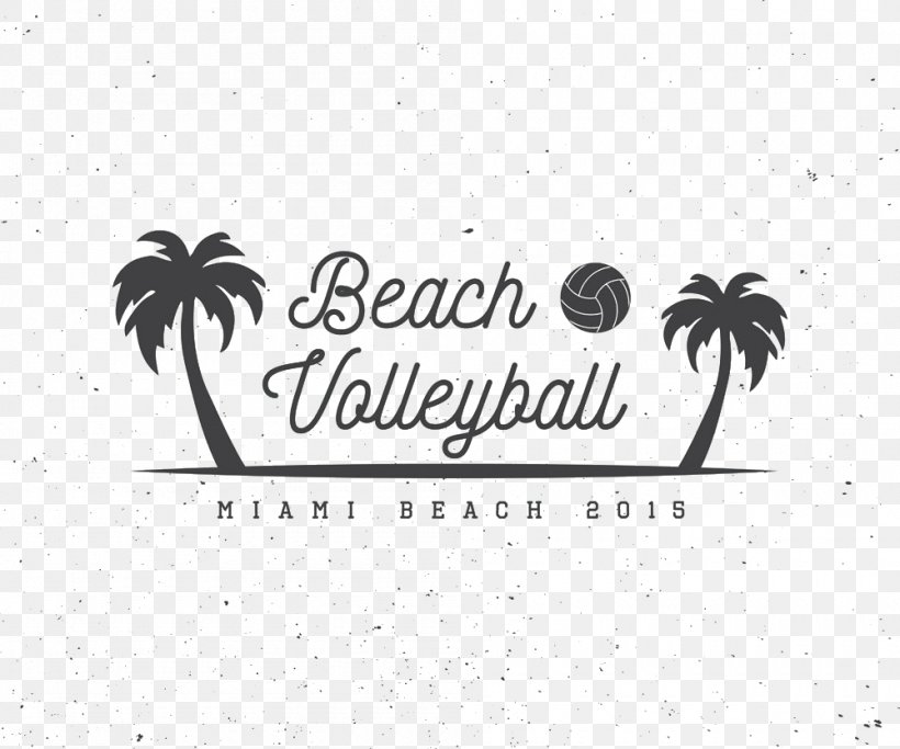 Beach Volleyball Logo Illustration, PNG, 1000x833px, Volleyball, Beach Volleyball, Black, Black And White, Brand Download Free