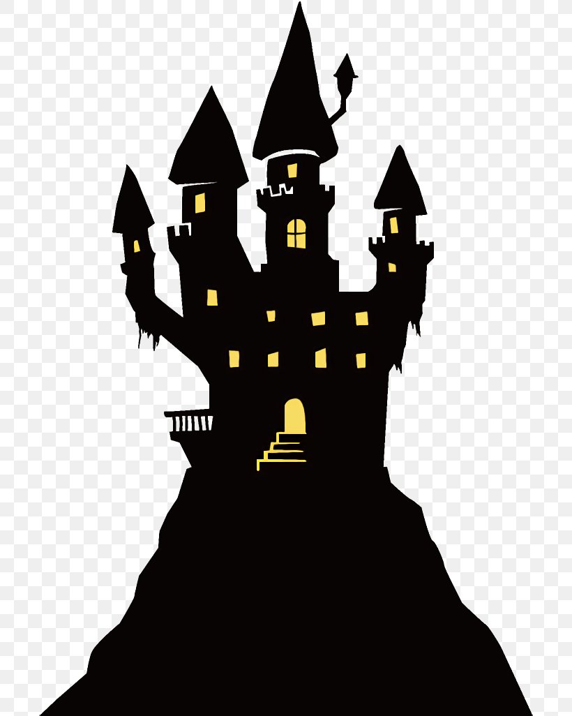 Haunted House Halloween Haunted Halloween, PNG, 708x1026px, Haunted House, Castle, Halloween, Haunted Halloween, Silhouette Download Free