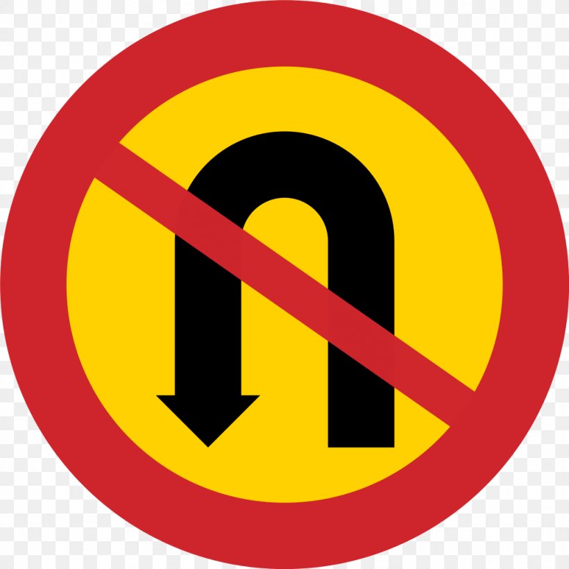Prohibitory Traffic Sign U-turn Road, PNG, 1024x1024px, Traffic Sign, Area, Brand, Driving, Logo Download Free