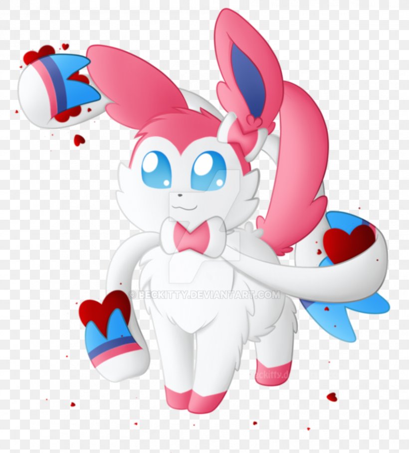 Sylveon DeviantArt Easter Bunny Stuffed Animals & Cuddly Toys, PNG, 849x940px, Watercolor, Cartoon, Flower, Frame, Heart Download Free