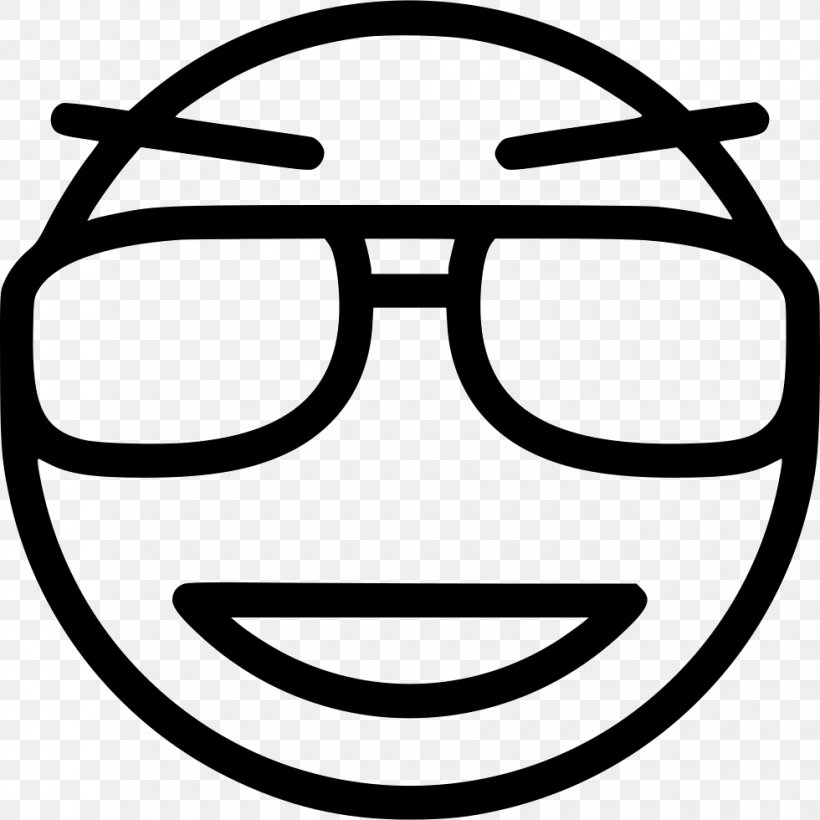 Emoticon Emoji Smiley, PNG, 980x980px, Emoticon, Black And White, Email, Emoji, Emotion Download Free