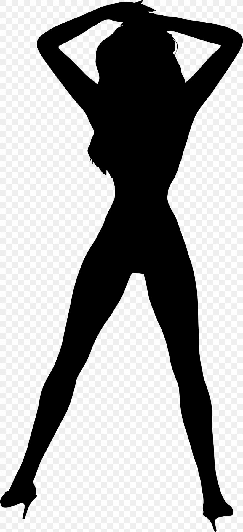 Silhouette Female Clip Art, PNG, 1100x2400px, Silhouette, Arm, Art, Black, Black And White Download Free