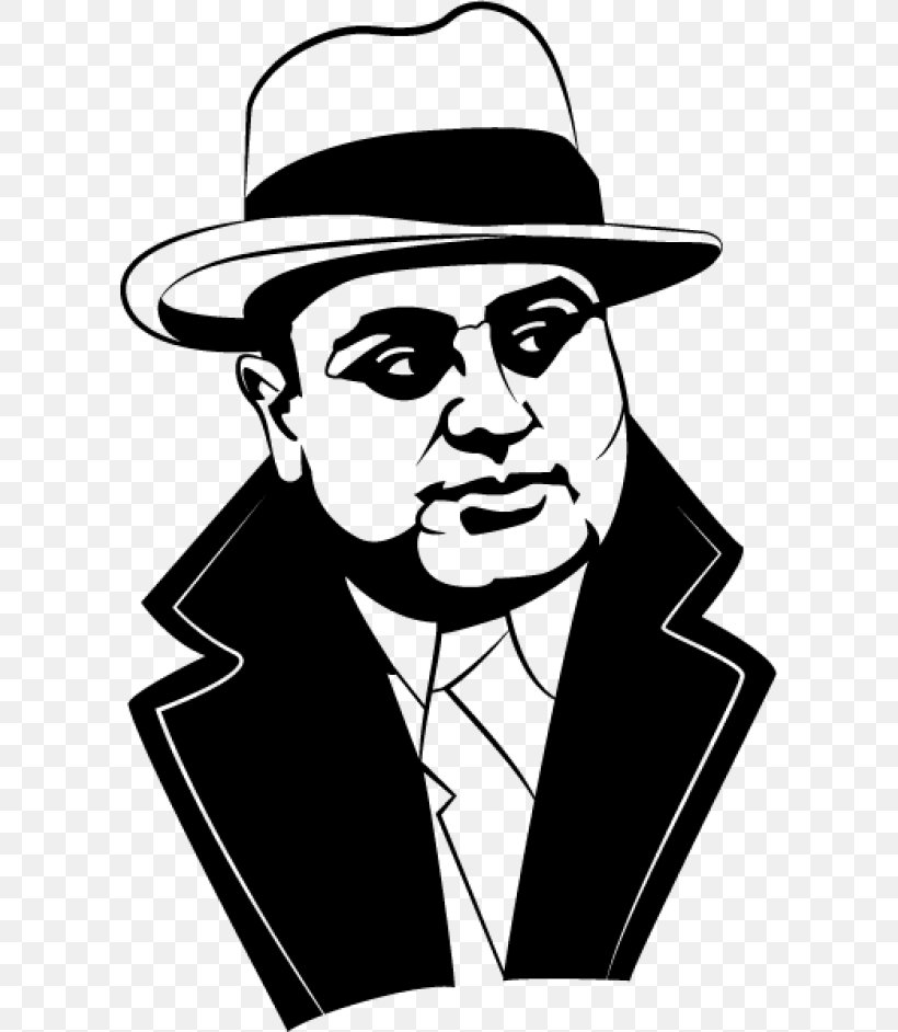 Al Capone Gangster Clip Art, PNG, 600x942px, Al Capone, Art, Artwork, Black And White, Boss Download Free