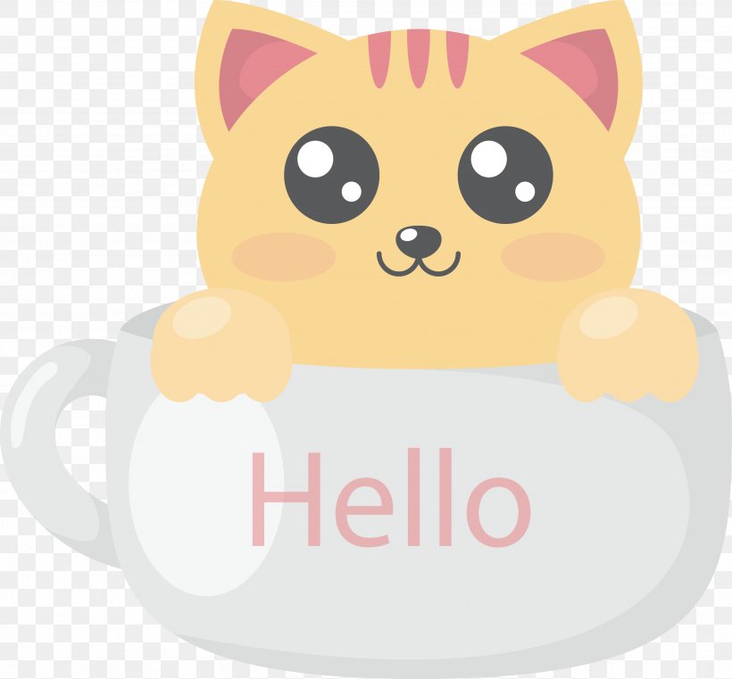 Cute Kitty Hello Kitty Whiskers Illustration, PNG, 3441x3196px, Cute Kitty, Android, Carnivoran, Cartoon, Cat Download Free