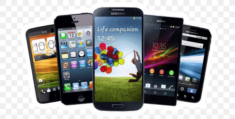 Samsung Galaxy IPhone Smartphone Handheld Devices, PNG, 697x415px, Samsung Galaxy, Android, Cellular Network, Communication Device, Computer Download Free