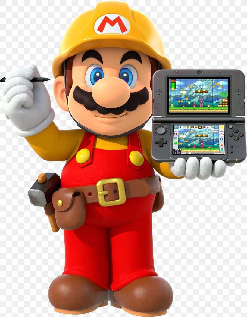 Super Mario Maker Super Mario Bros. Super Mario Galaxy Wii, PNG, 3602x4626px, Super Mario Maker, Action Figure, Figurine, Game, Mario Bros Download Free