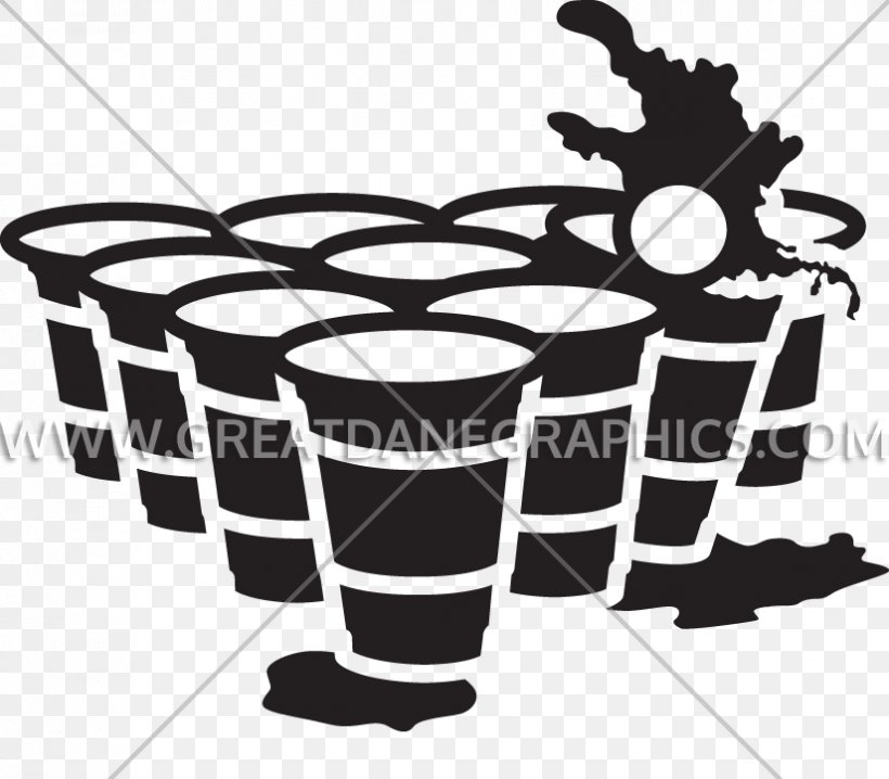 Beer Pong Clip Art Cup Ping Pong, PNG, 825x723px, Beer, Beer Pong, Black And White, Cup, Drink Download Free