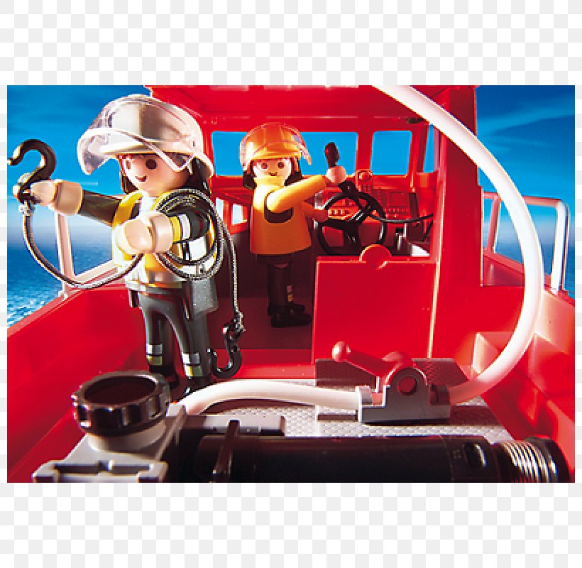 Playmobil Fire Rescue Boat With Pump Toy Police Headquarters With Prison Fireboat, PNG, 800x800px, Playmobil, Car, Fireboat, Hardware Pumps, Leisure Download Free