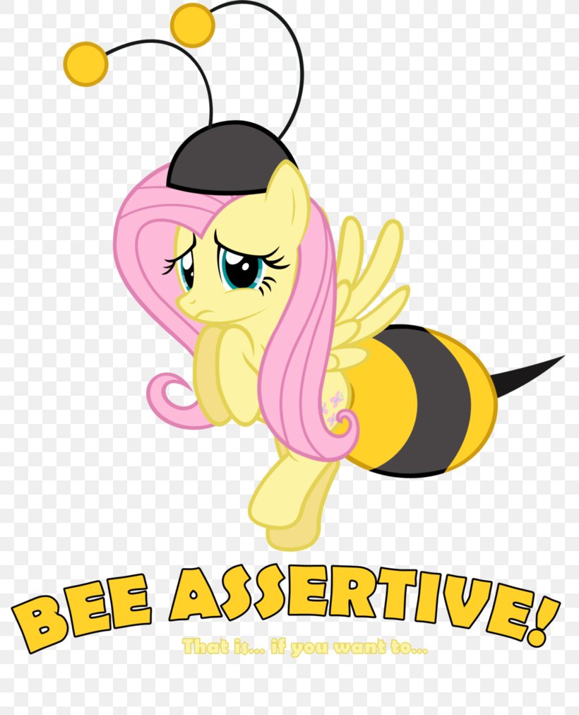 Fluttershy Bee Pony Rarity Horse, PNG, 789x1012px, Fluttershy, Area, Artwork, Bee, Cartoon Download Free