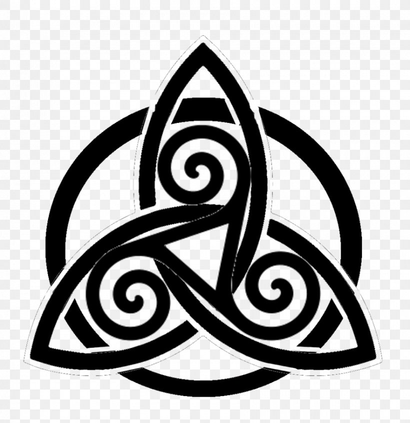 Triple Goddess Symbol Triquetra Wicca Celtic Knot, PNG, 880x909px, Triple Goddess, Area, Artwork, Black And White, Brand Download Free