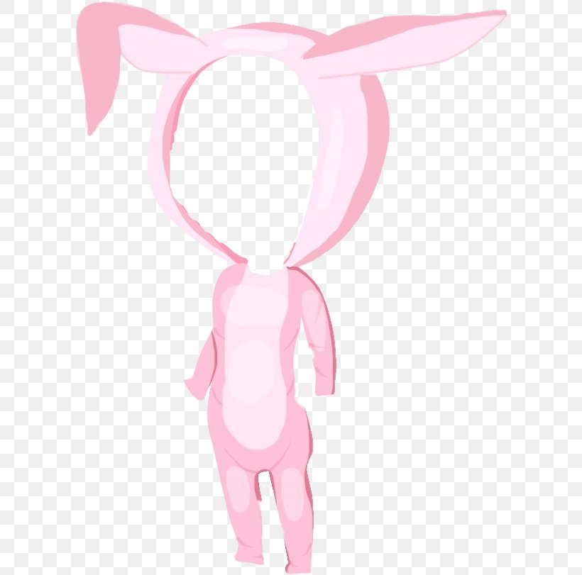 Easter Bunny Pink M Clip Art, PNG, 610x811px, Watercolor, Cartoon, Flower, Frame, Heart Download Free