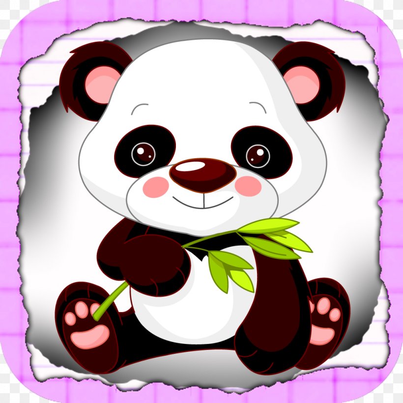 Giant Panda Baby Pandas Bear Red Panda Clip Art, PNG, 1024x1024px, Watercolor, Cartoon, Flower, Frame, Heart Download Free