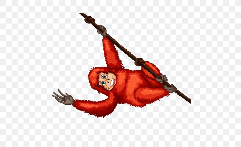 Orangutan Cartoon Monkey, PNG, 500x500px, Orangutan, Animal, Cartoon, Drawing, Fictional Character Download Free